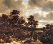 Jacob van Ruisdael Landscape with Waterfall oil painting artist